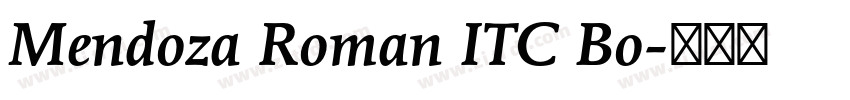 Mendoza Roman ITC Bo字体转换